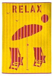 Пляжное полотенце Le Comptoir de la Plage Malta, желтый - текстиль - 140 x 1 x 180 см