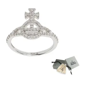 Vivienne Westwood Кристалл 925 переработанное серебро кольца мужские silver