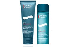 Набор для очищения и отшелушивания кожи BIOUQUAN: очищающий и отшелушивающий бальзам 125 мл + тоник 200 мл Biotherm, cleansing balm + toner