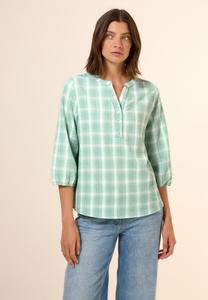 Блуза KARIERTE STRUKTUR Cecil, металлик зеленый