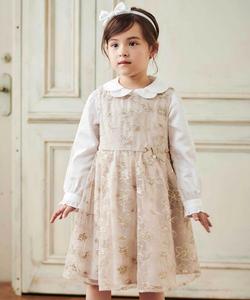 Юбка-свитер из тюля с цветочной вышивкой (110-130 см)