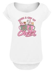 Рубашка F4NT4STIC Have a Cup of Cheer Christmas Holiday, белый