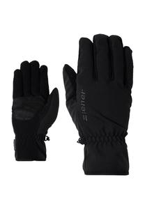 Импортные лыжные перчатки водоотталкивающие Ziener, черный