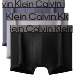 Кальвин Кляйн Трусы мужские 3 шт (космический черный + кокосовый серый + угольный серый)