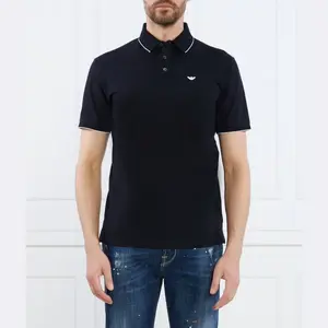 Рубашка поло стандартного кроя Emporio Armani, синий