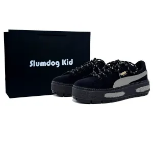 Женские кроссовки Platform Trace Low Top для скейтбординга PUMA, черный/серый