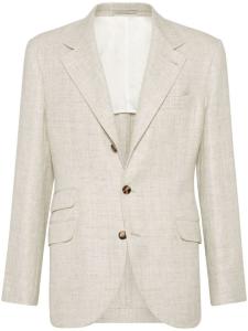 Блейзер Cavallo Brunello Cucinelli, нейтральный цвет