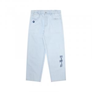 Джинсы мужские Синие/Белые BLA Aape, синий/белый