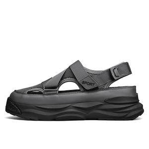 Детские сандалии с низким верхом, устойчивые к истиранию, дышащие и быстросохнущие. Подростковые сандалии. Kung Fu partners, серый