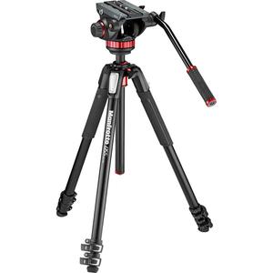 Комплект из видеоголовки Manfrotto 502AH и алюминиевого штатива MT055XPRO3