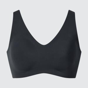 Бесшовный бюстгальтер UNIQLO Ultra Relax - Fixed Cup, черный