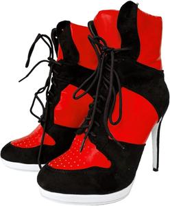 Frankie Hsu Фрэнки Хсу стойки-кубита спортивные баскетбольные ботильоны на высоком каблуке, черная замша, классические, белые, кроссовки-башмаки, большой размер, модная дизайнерская обувь для женщин и мужчин