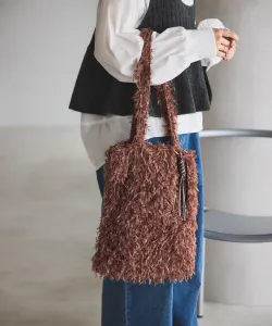 Сумка-тоут с бахромой и подвесками Studio Clip, цвет Brown (50)