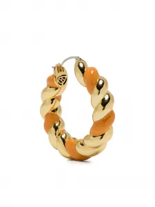 Серьга-кольцо с веревочным плетением Eddie Borgo, золотой