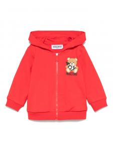 Moschino Kids худи Teddy Bear, красный