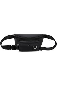 Логотип на поясной сумке через плечо Boss, черный