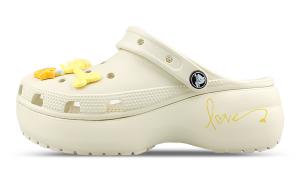 Crocs Классические женские белые сабо на платформе