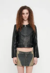 Куртка onllula с заклепками, куртка из искусственной кожи Only, Black