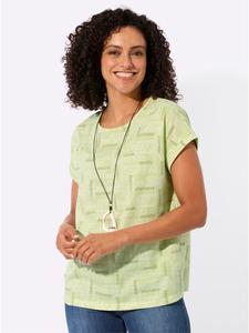 Рубашка с принтом в фисташковом и экрю цветах WITT WEIDEN