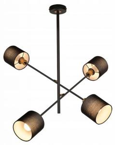 Подвесной светильник Nettlife Reiner 4-flammig, 68x85x68 см, черный