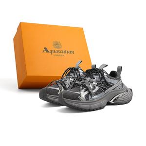 AQUASCUTUM Женские легкие массивные кроссовки лоу-топ серебристо-серые, цвет Silver Gray