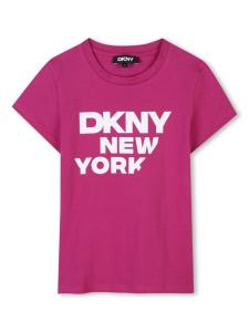 Dkny Kids футболка с логотипом, розовый