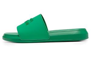 Alexander McQueen Тапочки-слайды мужские зеленые