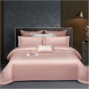 YIZUFU Комплект постельного белья из египетского хлопка 100% 1200 нитей розовый Pink