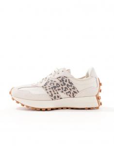 Кроссовки New Balance 327 Leopard Print Detail, светло-бежевый/серый