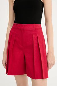 Льняные шорты Theory, красный