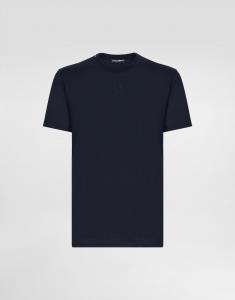 Шелковая футболка с логотипом Dolce & Gabbana, серый