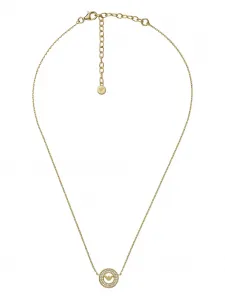 Колье с подвеской-логотипом Emporio Armani, золотой