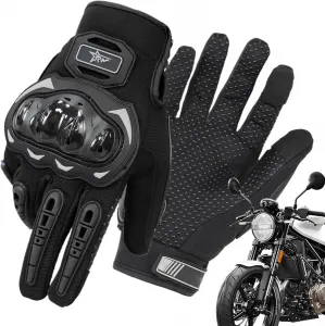 Жесткие мотоциклетные перчатки, спортивные перчатки с жестким корпусом и полными пальцами, перчатки для мотогонок, дышащие защитные перчатки для использования, Schwarz