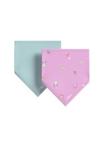 Шарф s.Oliver, бирюзовый/розовый