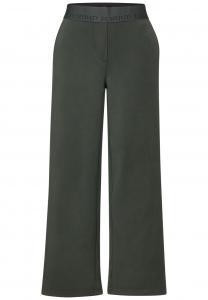 Брюки CECIL Wide leg Pants, зеленый