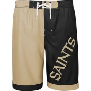 Молодежные шорты New Orleans Saints Conch Bay Outerstuff, бежевый/черный
