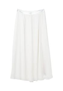 Юбка из шифона с изысканным разрезом сбоку Sheego, белый