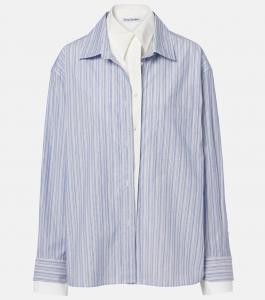 Рубашка Soublera из хлопкового поплина в тонкую полоску Acne Studios, Blue\White