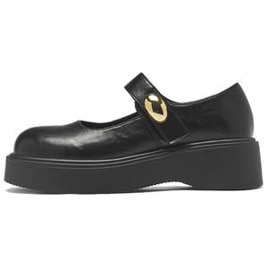 AGSDON Женские туфли Мэри Джейн черные, цвет Black