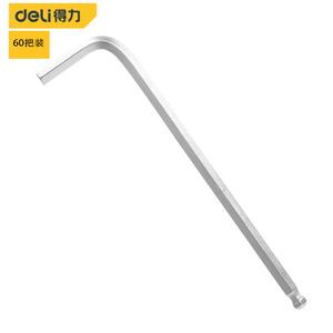 Deli Deli Шестигранный ключ с удлиненной шаровой головкой, 60 предметов, 3 мм DL3303