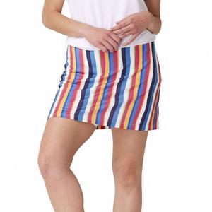 Веллингтон Шорты-юбка плюс в разноцветной полоске Krimson klover, мультиколор