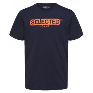 Футболка Selected Regular Daniel, синий