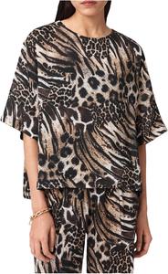 Топ AllSaints Lottie Linen Top, цвет Trio Taupe Brown