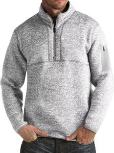 Мужской пуловер для гольфа Antigua Fortune, светло-серый