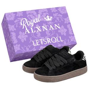 Низкие женские кроссовки Alxnan, Black+Box