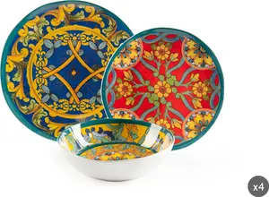 Набор столовых приборов из 12 предметов Etna, меламин, многоцветный Excelsa