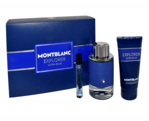 Mont Blanc, Explorer Ultra Blue, набор косметики, 3 шт