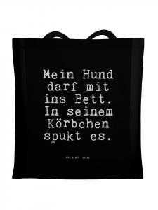 Сумка-шоппер Моей собаке разрешено приходить с нами... с надписью черного цвета Mr. & Mrs. Panda
