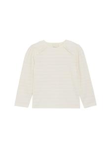 Лонгслив Minymo Longsleeve MIT-shirt LS Jaquard 123583KW modisches Longsleeve, белый