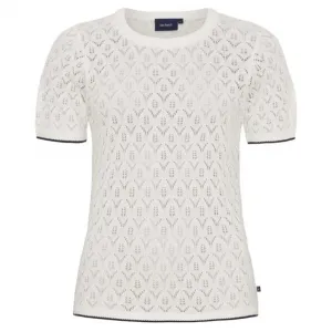 Свитер Sea Ranch Brenda short sleeve, белый